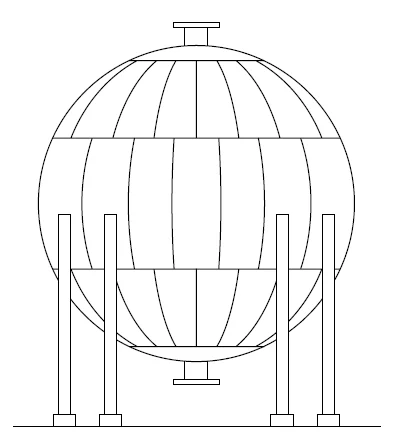 Vaso de pressão esférico